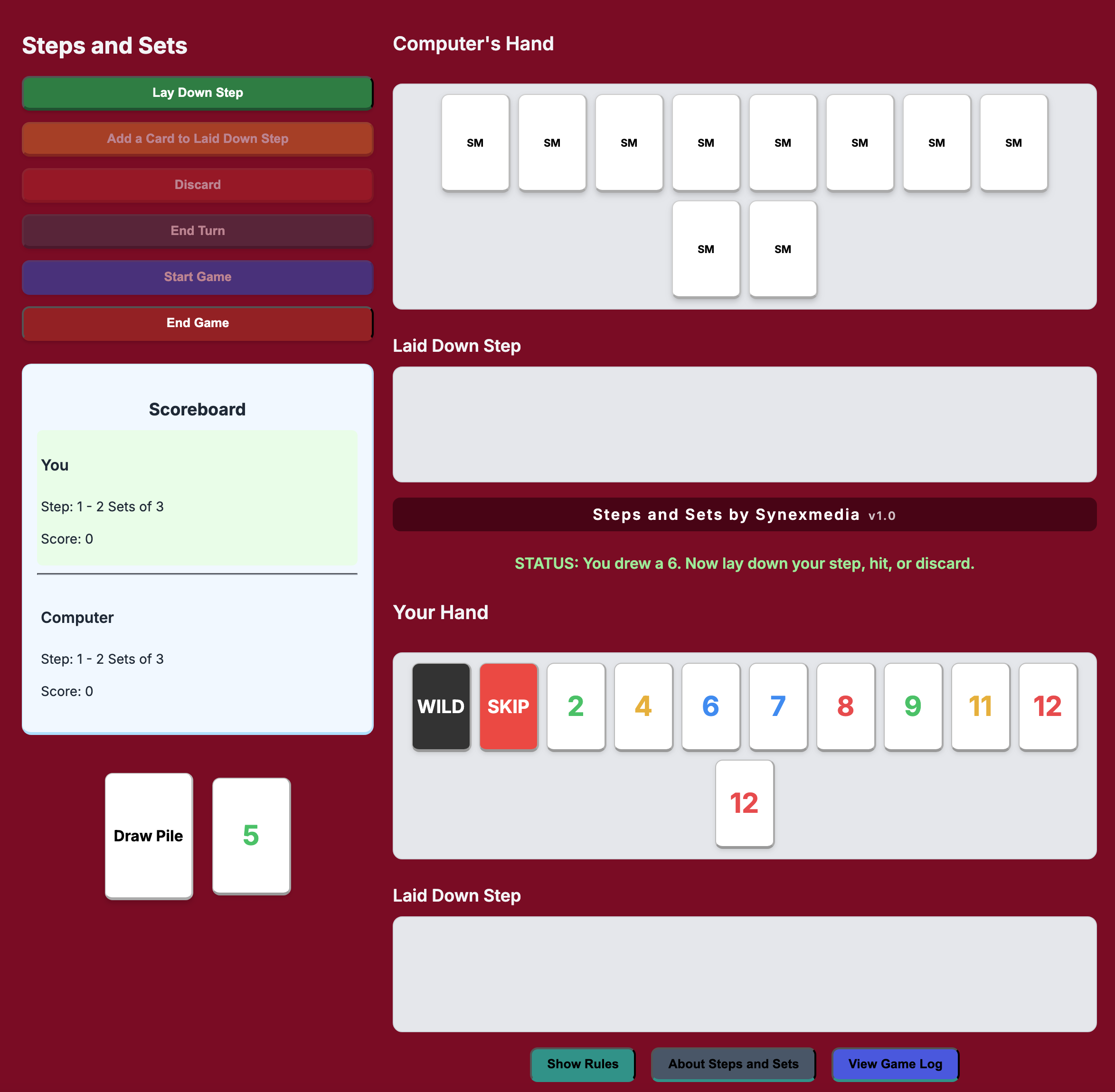 Steps and Sets Screenshot